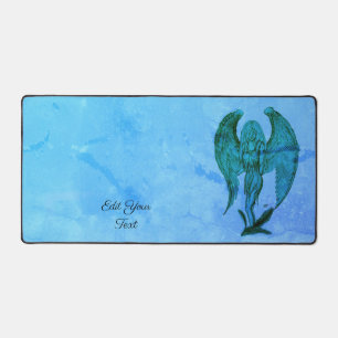 Angel in Tattoo Style Desk Mat