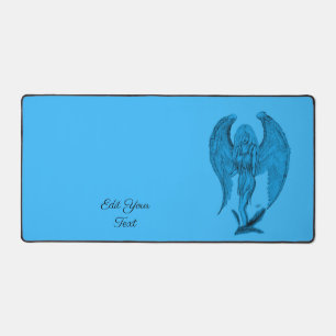 Angel in Tattoo Style Desk Mat