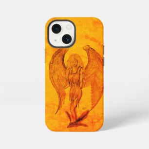 Angel in Tattoo Style iPhone 13 Mini Case
