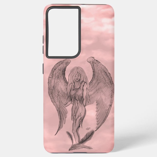 Angel in Tattoo Style Samsung Galaxy S21+ Case (Back)