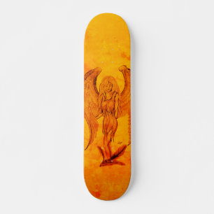 Angel in Tattoo Style Skateboard