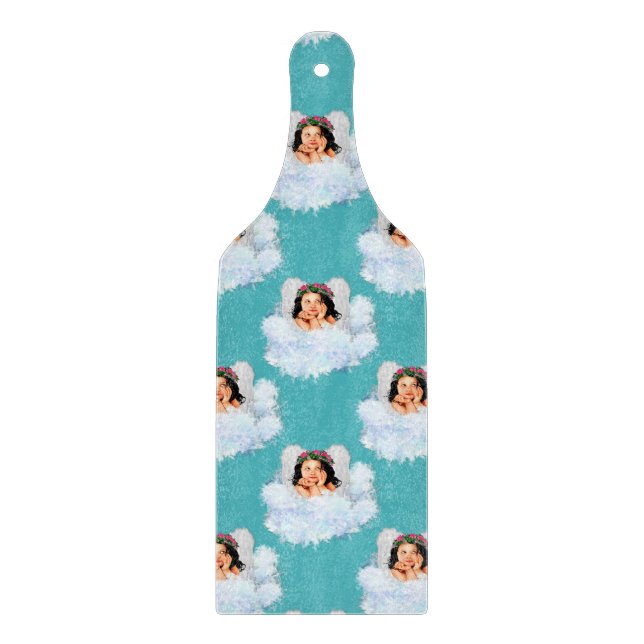 Angel in the Clouds 2-CUTTING BOARD PADDLE (Front)