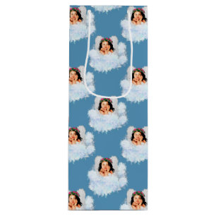 Angel in the Clouds 3-Blue-WINE GIFT BAG