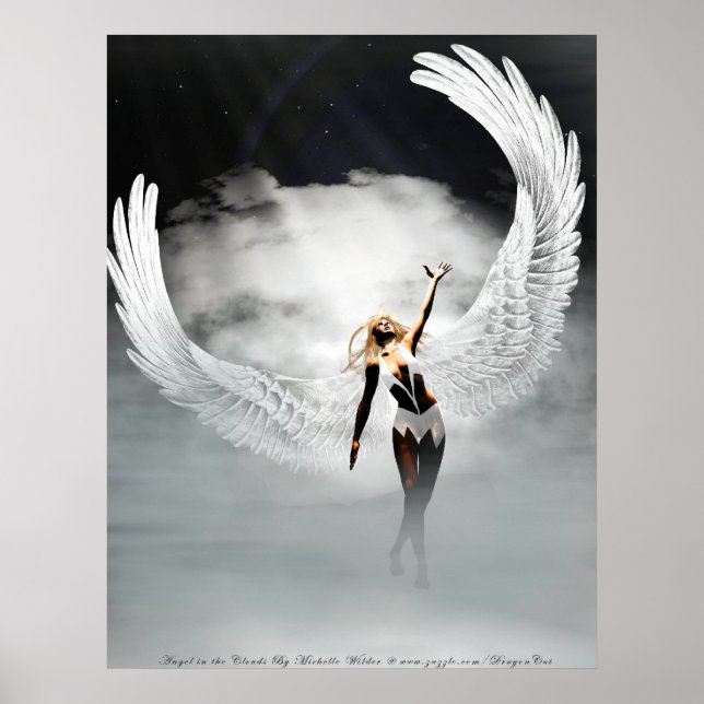 Angel In the Clouds By Michelle Wilder Poster (Front)