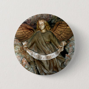 Angel in the Grotto 6 Cm Round Badge
