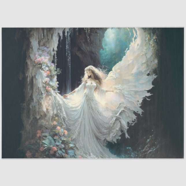 Angel in the water  tissue paper (Front)