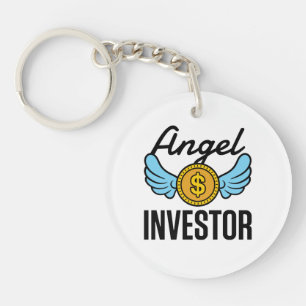 Angel Investor Investing Start-Up Business Key Ring