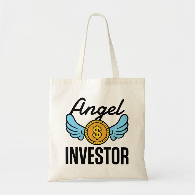 Angel Investor Investing Start-Up Business Tote Bag (Front)