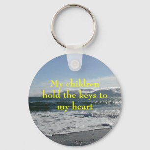 angel_island, My childrenhold the keys to my heart Key Ring