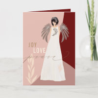 Angel Joy Love Peace Abstract Shapes Christmas