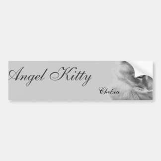 "Angel Kitty" Portrait Bumper Sticker