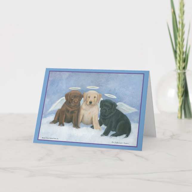 Angel Labbies Christmas Card (Front)