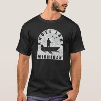 Angel Lake Fishing Michigan T-Shirt