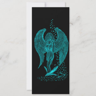 Angel lost in Love , black and green Design