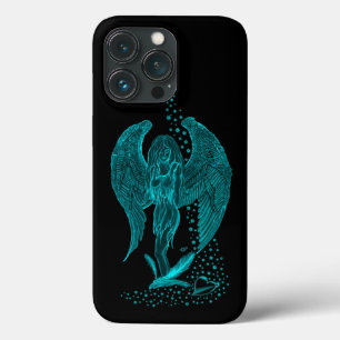 Angel lost in Love , black and green Design iPhone 13 Pro Case