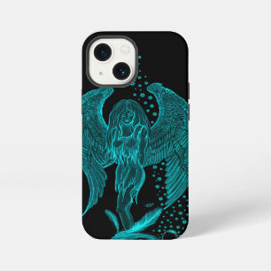 Angel lost in Love , black and green Design iPhone 13 Mini Case