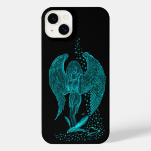 Angel lost in Love , black and green Design iPhone 14 Plus Case