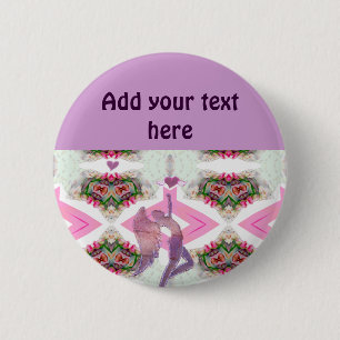 Angel Love_ 6 Cm Round Badge