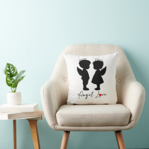 Angel Love – Cute Angel Couple Design Cushion