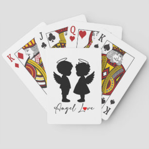 Angel Love – Cute Angel Couple Design Playing Cards