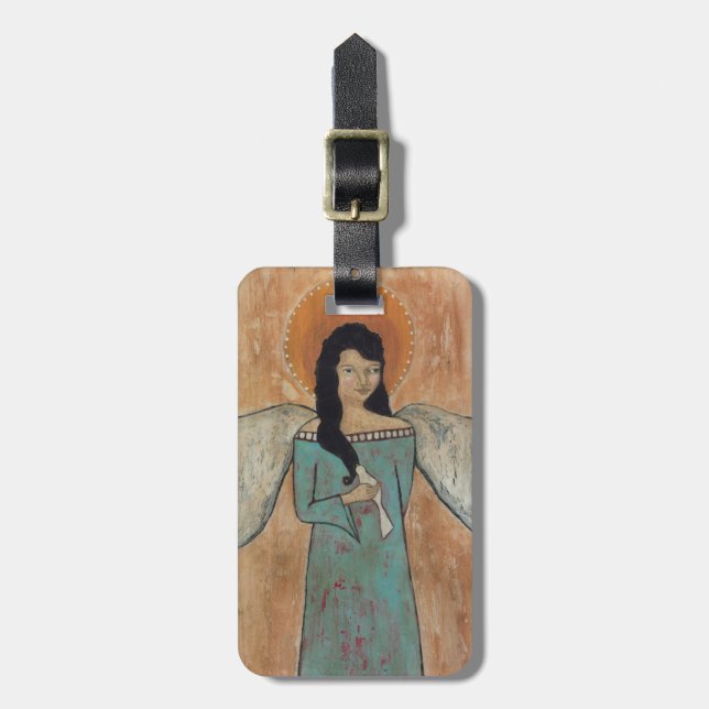 Angel Luggage Tag (Front Vertical)