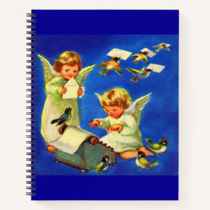 angel mail office print notebook
