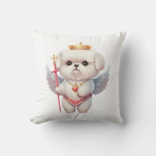 Angel Maltese Puppy, Maltes dog lovers and owners Cushion