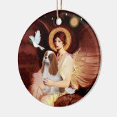 Angel & Mandolin - Blenheim Cavalier #2 Ceramic Ornament (Left)