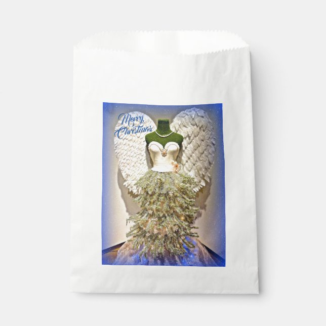 Angel Mannequin Dress Form Christmas Tree Favour Bag (Front)