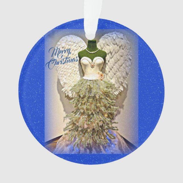 Angel Mannequin Dress Form Christmas Tree Ornament (Front)
