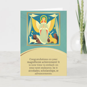 angel message happy birthday card