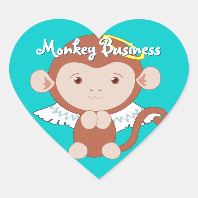 Angel Monkey Stickers (Front)
