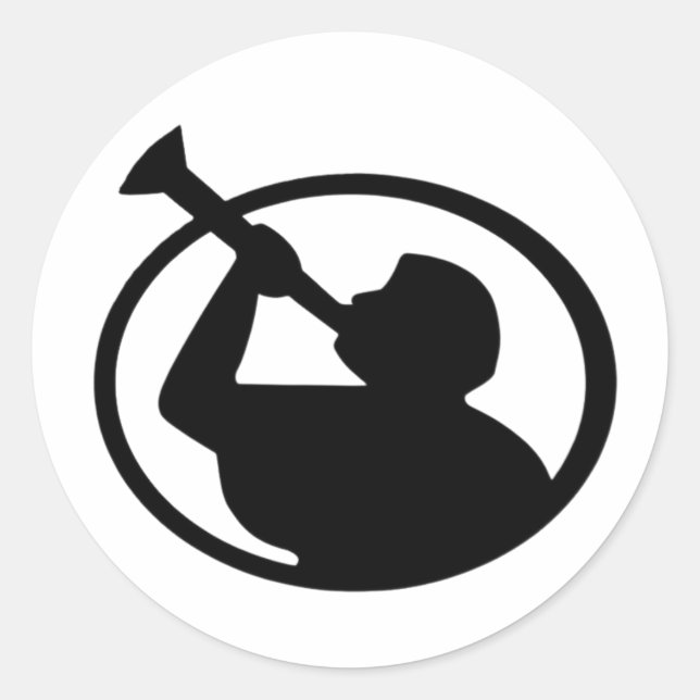 Angel Moroni™ LDS Classic Round Stickers (Front)