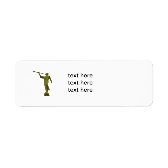 Angel Moroni LDS Return Address Label (Front)