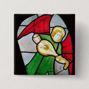 Angel Musician 15 Cm Square Badge