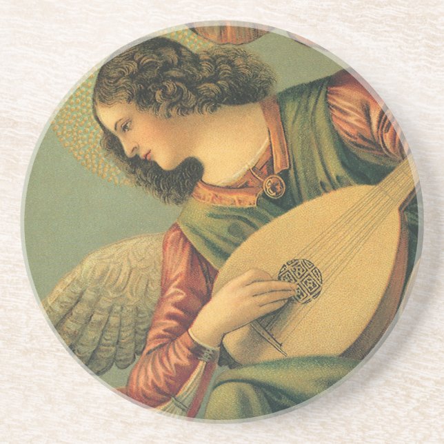 Angel Musician, Melozzo da Forli, Renaissance Art Coaster (Front)
