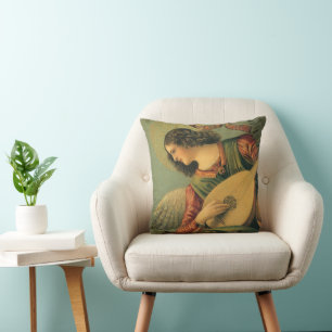 Angel Musician, Melozzo da Forli, Renaissance Art Cushion