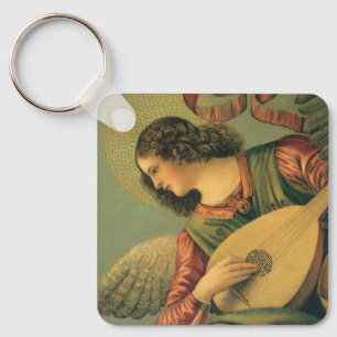 Angel Musician, Melozzo da Forli, Renaissance Art Key Ring