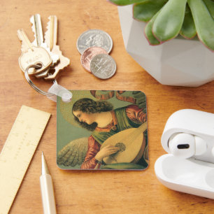 Angel Musician, Melozzo da Forli, Renaissance Art Key Ring