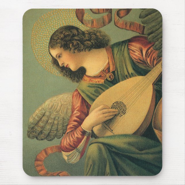 Angel Musician, Melozzo da Forli, Renaissance Art Mouse Pad (Front)