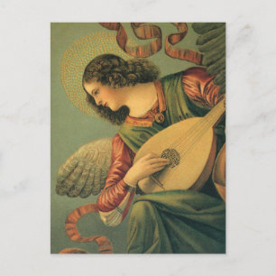 Angel Musician, Melozzo da Forli, Renaissance Art Postcard