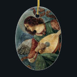 Angel Musician - Ornament<br><div class="desc">Melozzo da Forli,  1438-1494,  painted the ‘Angel Musician’ in 1480.  He was a famous Italian Renaissance painter and architect.

This painting is in the Vatican Museum.</div>