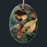 Angel Musician - Ornament<br><div class="desc">Melozzo da Forli,  1438-1494,  painted the ‘Angel Musician’ in 1480.  He was a famous Italian Renaissance painter and architect.

This painting is in the Vatican Museum.</div>