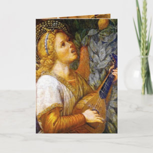 ANGEL MUSICIAN, Parchment Holiday Card