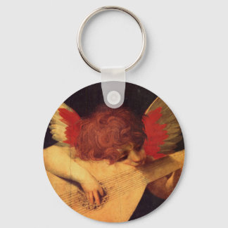 Angel Musician, Rosso Fiorentino Christian Key Ring