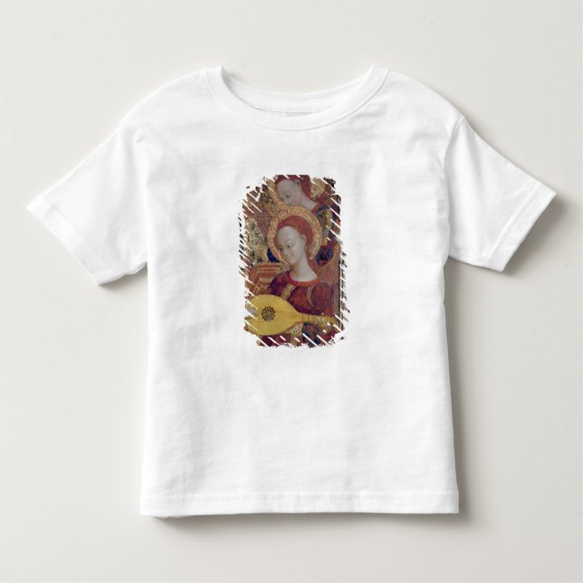 Angel musicians from painting of Virgin and Child Toddler T-Shirt (Front)