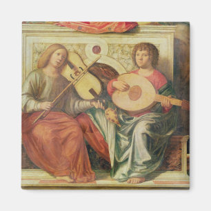 Angel musicians from painting of Virgin and Magnet