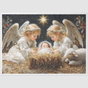Angel Nativity Tissue Paper