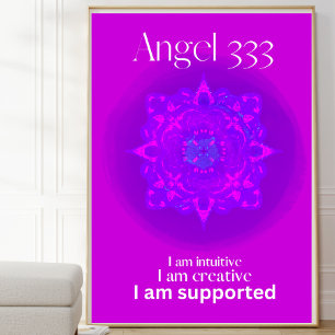 Angel number 333 poster 