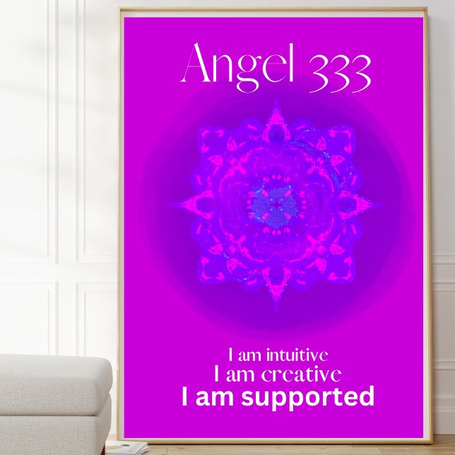 Angel number 333 poster  (Creator Uploaded)